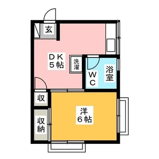 茂木マンション【4階】の間取り