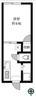 1Kの間取り画像