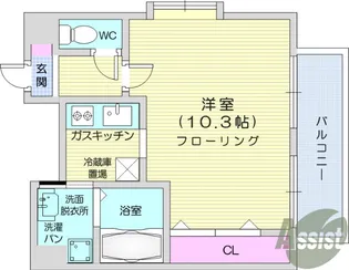 グラン・ルシールキワ【10階】の間取り