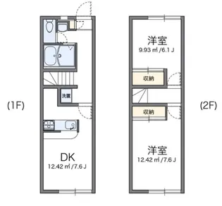 レオパレスサニーコート【1階】の間取り