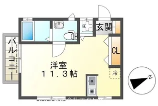 アットホームかわせみ2【2階】の間取り