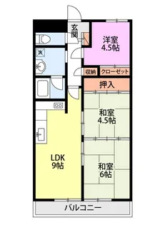 グリーンパレス【3階】の間取り