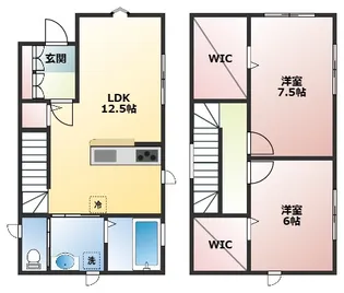 兵庫県明石市大蔵中町【一戸建】の間取り