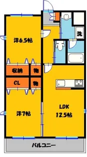 エスポワール宝木【3階】の間取り