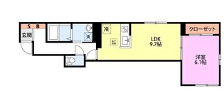 Pont des chats(ポン デ シャ)【1階】の間取り