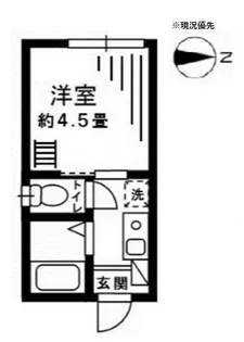 グローリア菊名【1階】の間取り