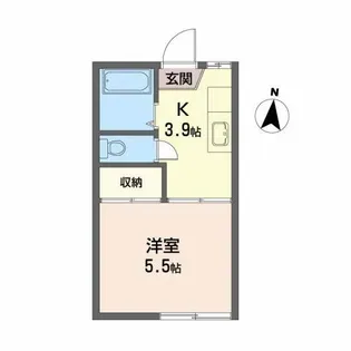 ビューハイツ【1階】の間取り
