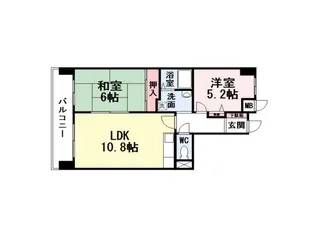 ラビータ北方【7階】の間取り