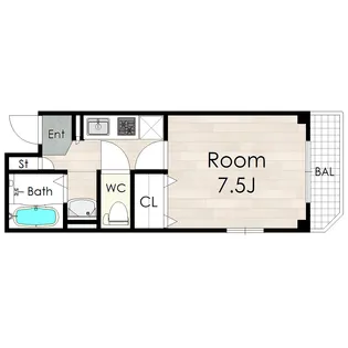 シャトードルチェI(Chateau DolceI)【5階】の間取り