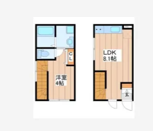 1LDKの間取り画像