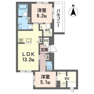 フェリシータ【2階】の間取り