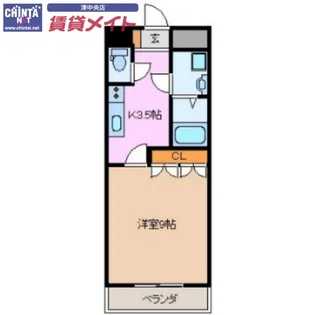 サンライズ ガル【2階】の間取り