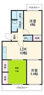 ベルエールA【3階】の間取り