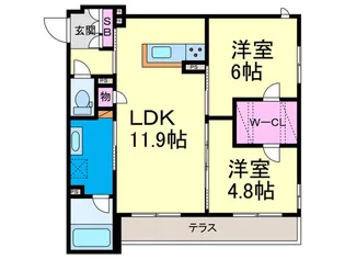 シャーメゾン Saint Grace【1階】の間取り