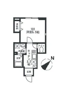 東京都渋谷区本町5【アパート】の間取り