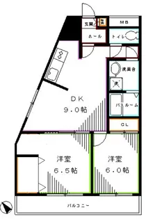 アビタシオン落合【3階】の間取り