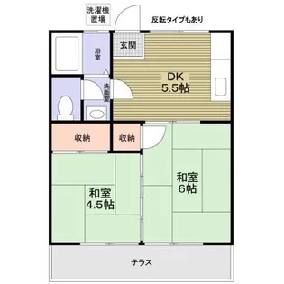 コーポ谷上【1階】の間取り