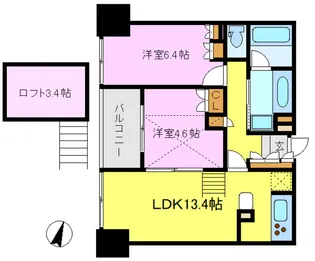 埼玉県さいたま市大宮区仲町3【マンション】の間取り