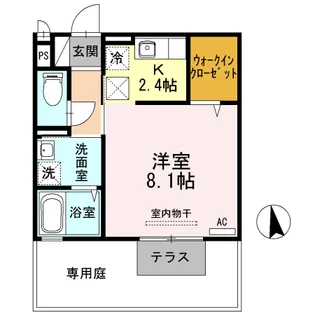 キャトルセゾン瀬田西【1階】の間取り
