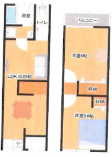 大阪府寝屋川市長栄寺町【一戸建】の間取り