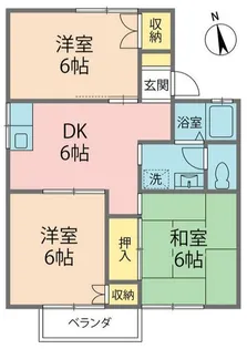 セジュール陽光台【1階】の間取り
