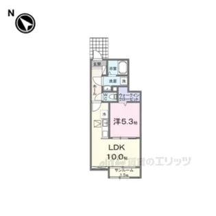 DKエステート守山【1階】の間取り