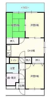 ラ・ポートすわ【3階】の間取り