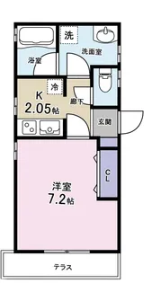 パル・フラッツ【1階】の間取り