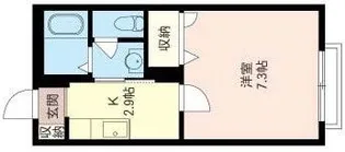 メープルパレス【1階】の間取り