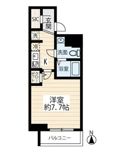 SQUARE CITY KITAMAGOME【3階】の間取り