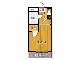 コーポリバーサイド【3階】の間取り