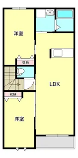 リヴィエール弐番館【2階】の間取り
