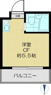 第3育真ビル【2階】の間取り