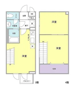 La fleche中野坂上の間取り