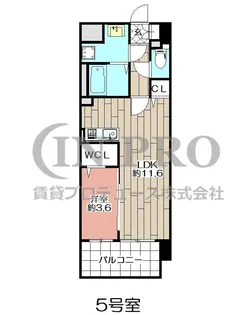 ニューリバー鳥栖【12階】の間取り