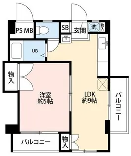 パルドモラール【6階】の間取り
