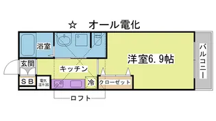 ヴィアノEAST【2階】の間取り