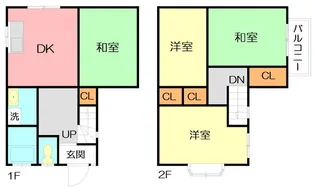 神奈川県小田原市蓮正寺【一戸建】の間取り