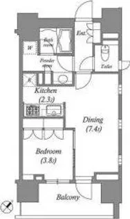 LaSante千駄木【2階】の間取り