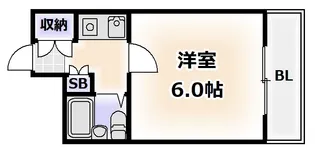 アパルト四天王寺I【7階】の間取り