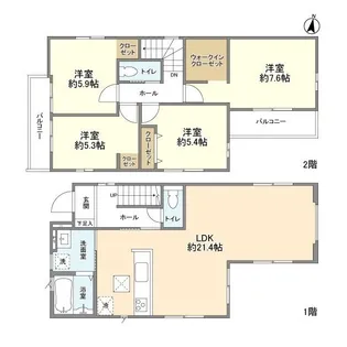 埼玉県さいたま市見沼区大字南中野【一戸建】の間取り