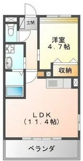 La Vie en rose hill【4階】の間取り