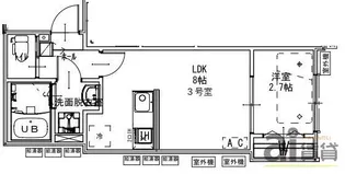 埼玉県新座市栗原6【アパート】の間取り