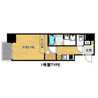 大阪府大阪市中央区南久宝寺町2【マンション】の間取り