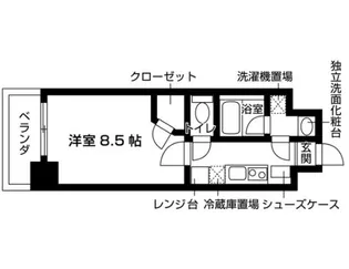 ゼスタレジデンス桜山【5階】の間取り
