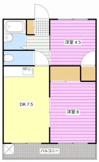 服部ハイツIII【3階】の間取り