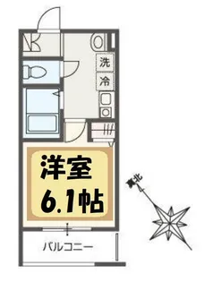 MELLAS大袋【1階】の間取り
