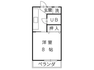 レジデンス県【3階】の間取り