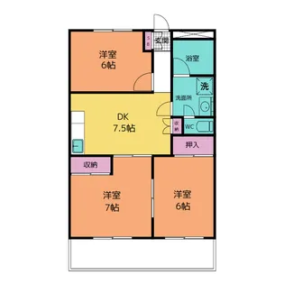 メゾンプラザ【1階】の間取り