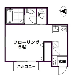 メープルハイツ【2階】の間取り